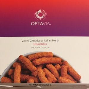 Optavia Zesty cheddar and Italian herb crunchers